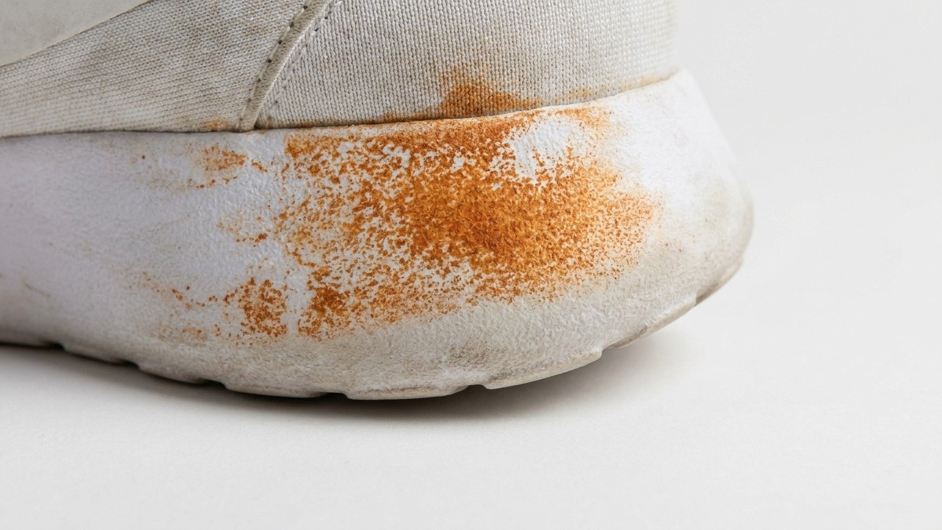 Arrêtez de nettoyer vos baskets blanches au bicarbonate : ces auréoles orange ne partiront plus jamais