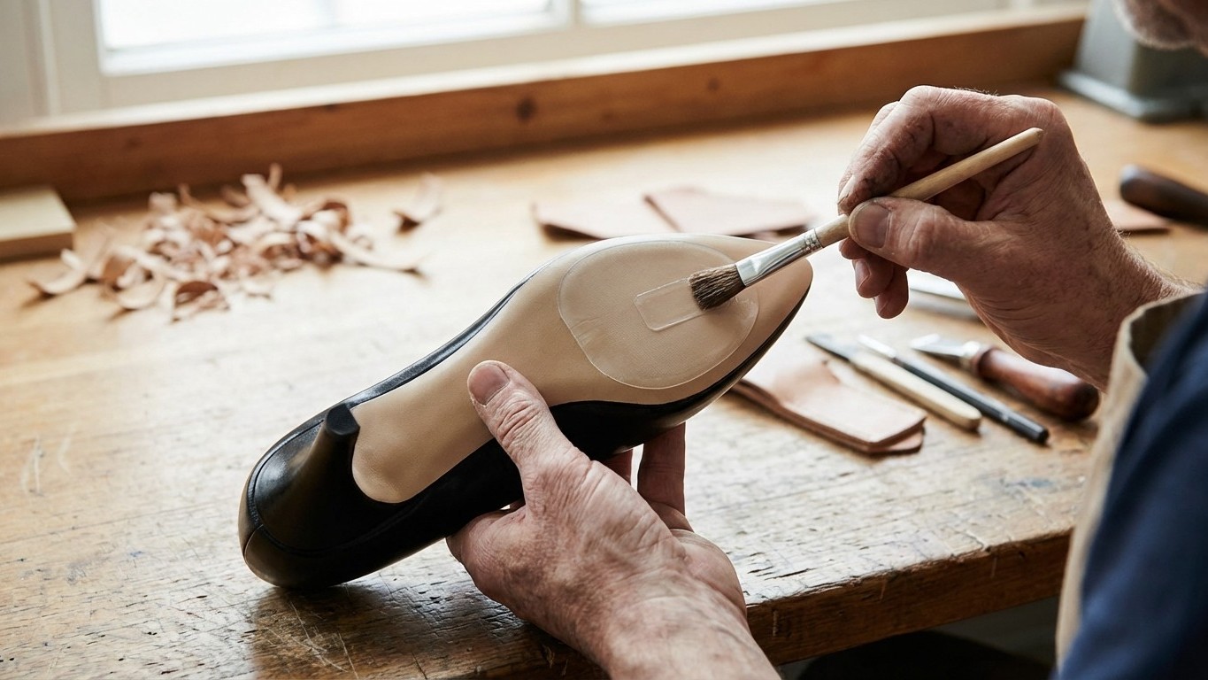 Avant de porter vos escarpins neufs dehors, les cordonniers font ce geste invisible sous la semelle