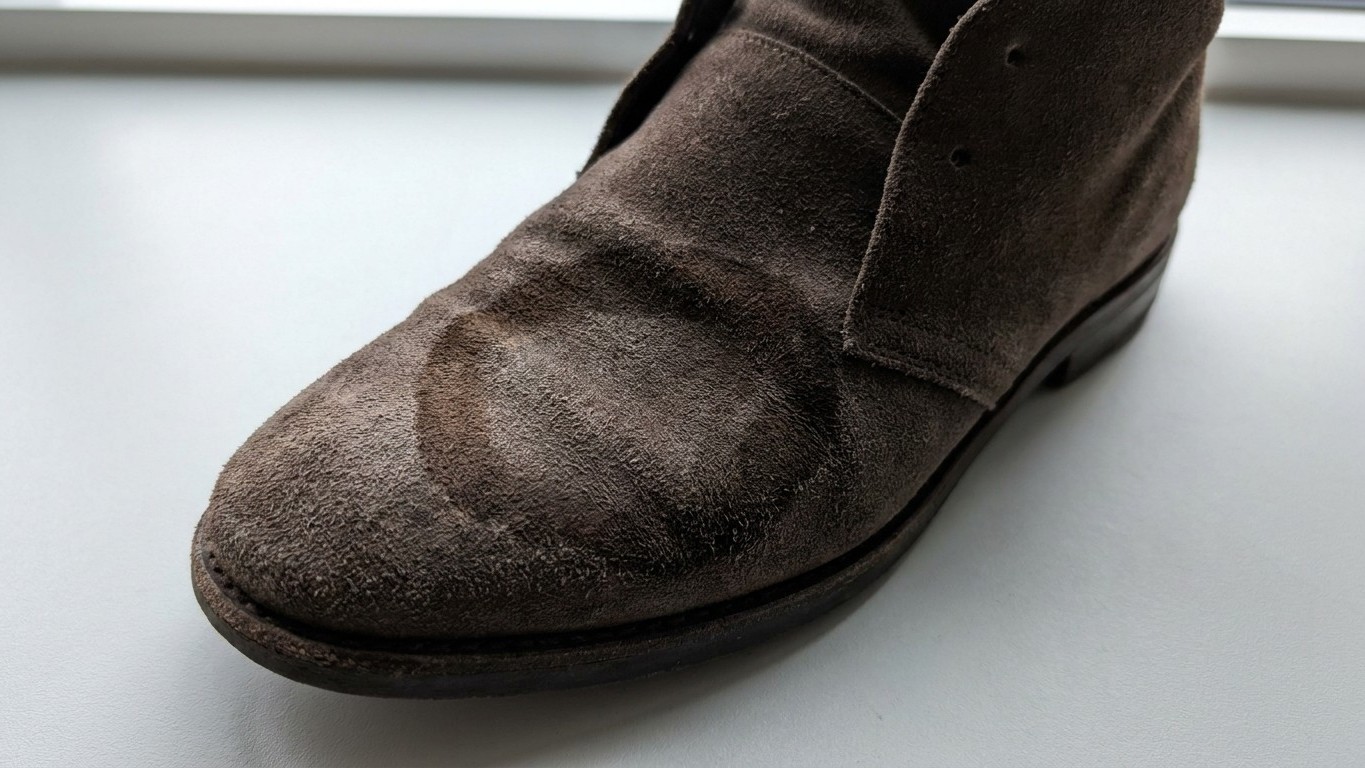 J'ai frotté mes chaussures en daim trempées avec un chiffon : j'ai compris trop tard pourquoi la tache ne partira plus jamais