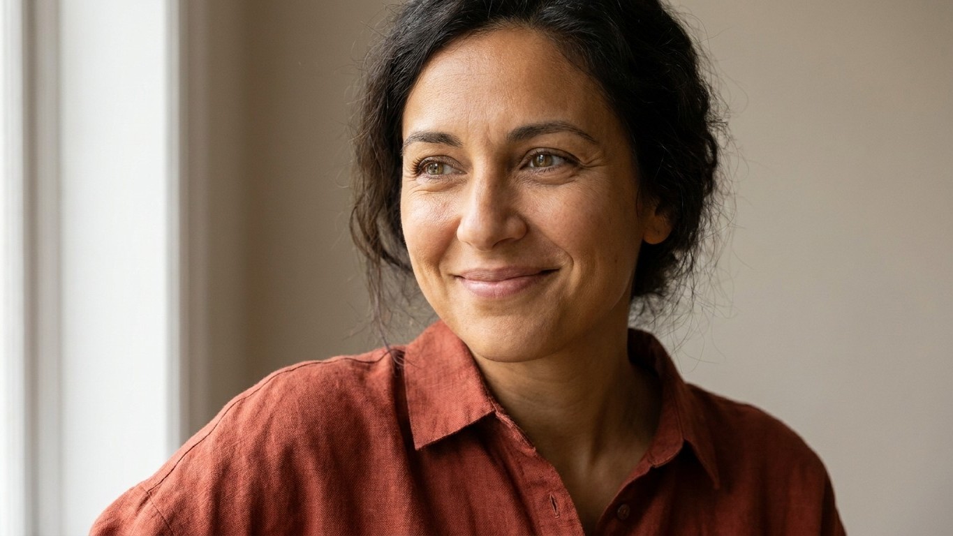 Je portais du lin chaque été sans comprendre : une styliste m'a montré ce que cette matière fait à mon visage