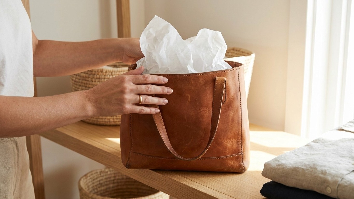 Je rangeais mes sacs en cuir comme tout le monde : le jour où un maroquinier m'a montré le flanc, j'ai compris le dégât