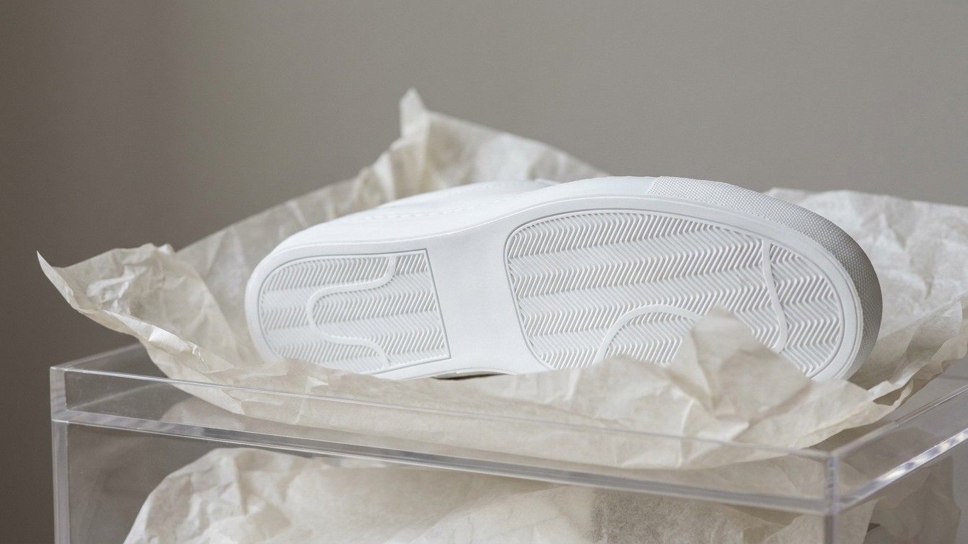 Vos baskets blanches jaunissent dans le placard : c'est la colle qui s'oxyde, et du papier de soie suffit à tout stopper