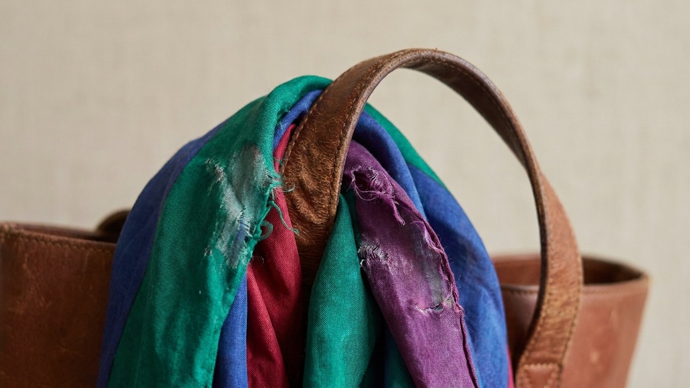 J'ai noué un foulard en soie sur l'anse de mon sac pendant trois semaines : quand je l'ai déplié, j'ai compris trop tard