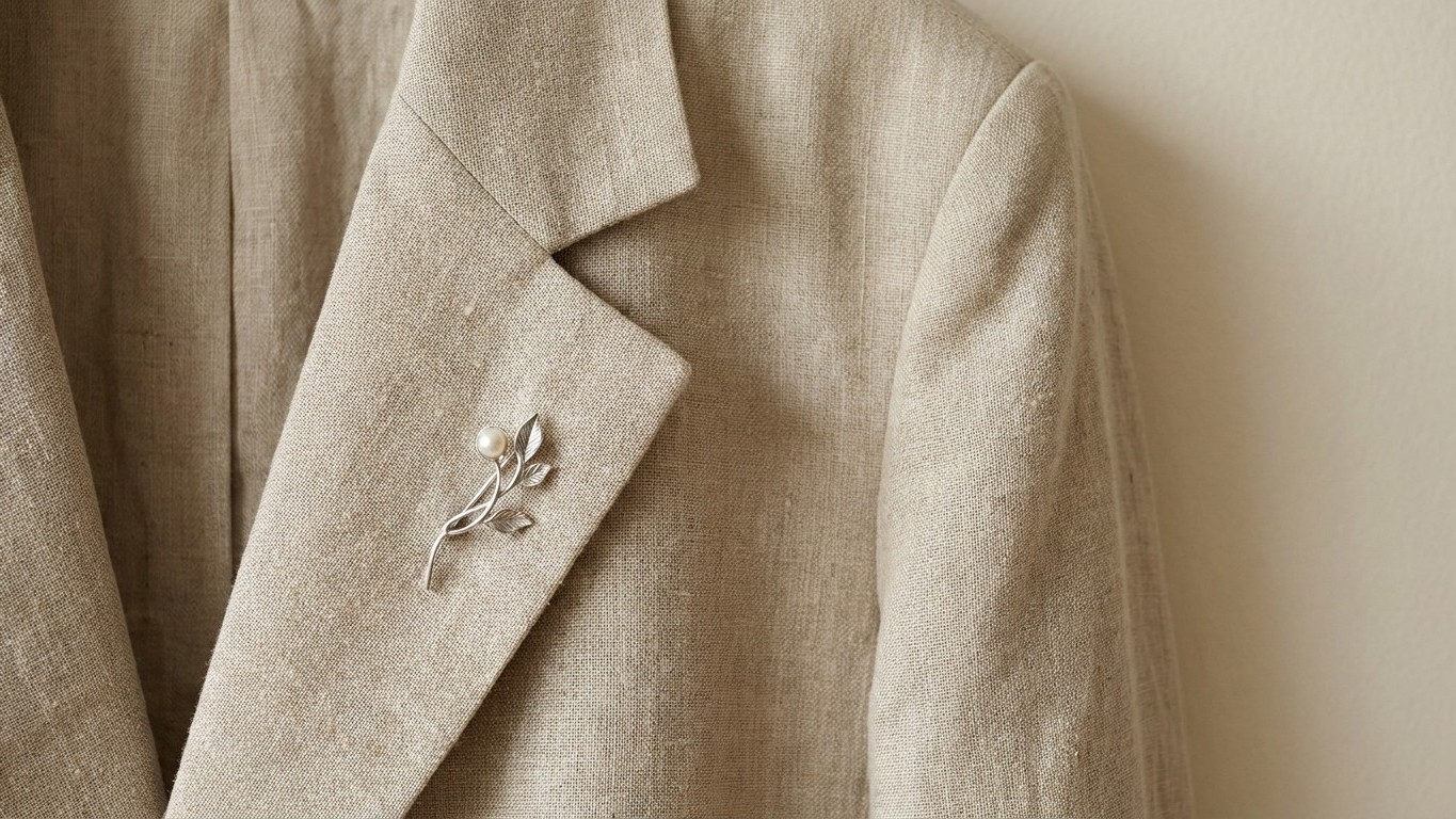 « Je l'ai portée une seule fois » : elle a retiré la broche de son blazer en lin et le trou était déjà définitif