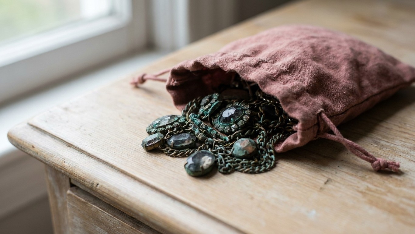 Je rangeais tous mes bijoux fantaisie dans la même pochette : au bout de trois semaines, les pierres avaient noirci et ce ...