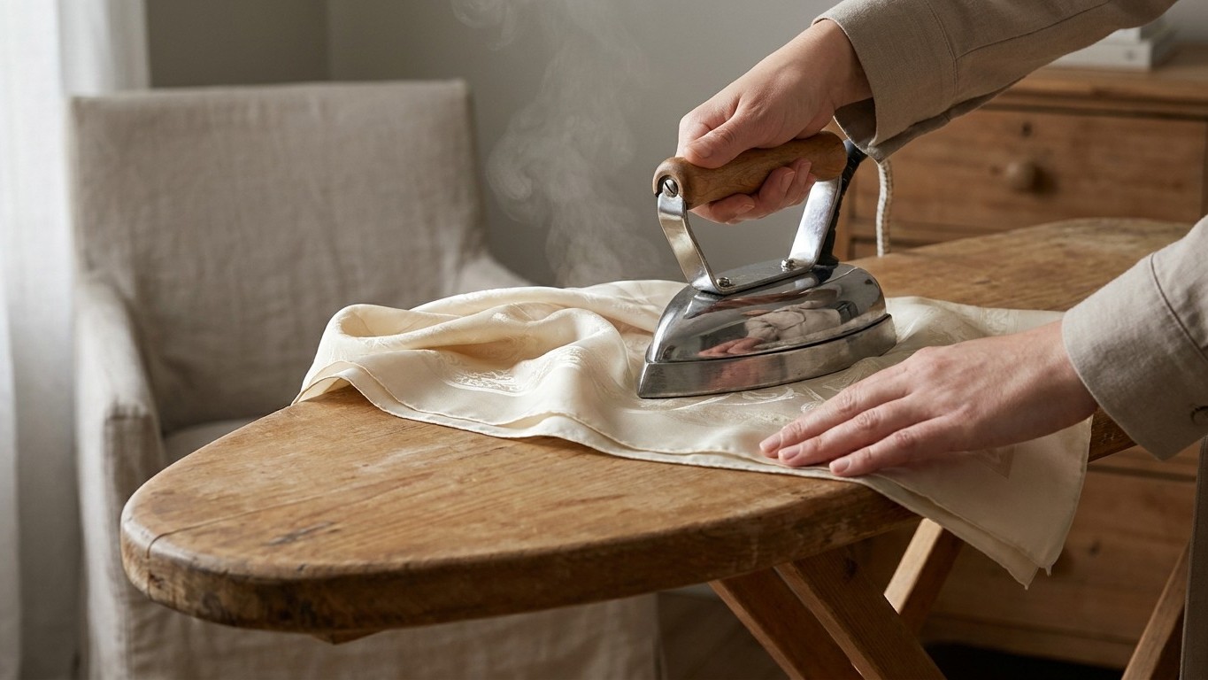 Je repassais mes foulards en soie encore humides pour aller plus vite : un soyeux m'a montré ce que j'infligeais aux fibres