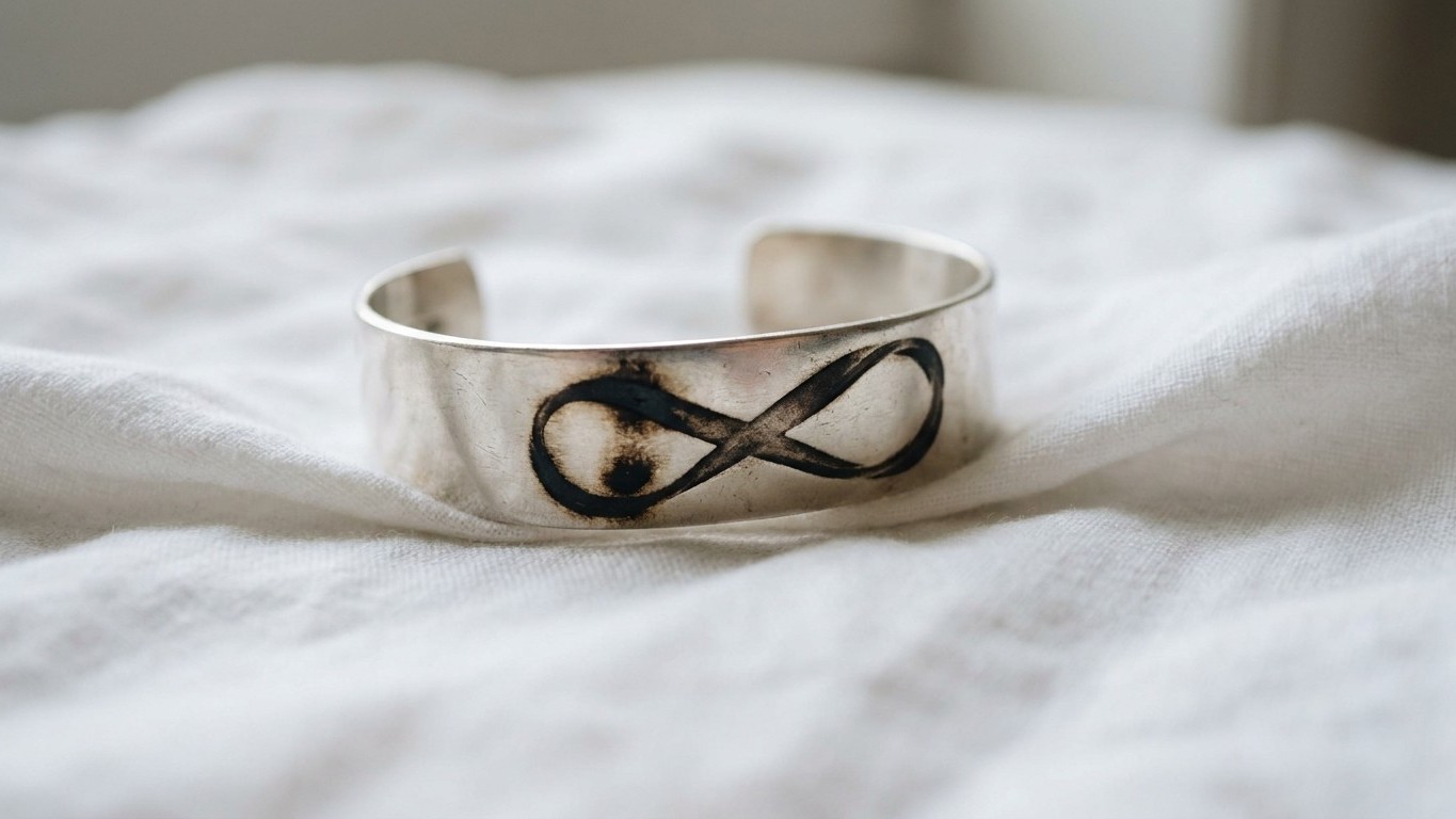 Je rangeais mes bracelets en argent enroulés dans un élastique : le jour où je les ai ressortis, j'ai vu ce que le caoutch...