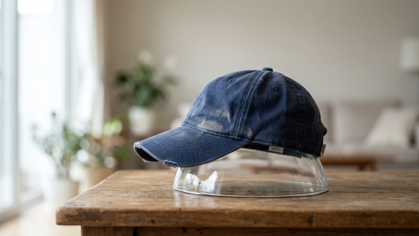 J'ai lavé ma casquette en machine après un été de sorties : quand je l'ai sortie du tambour, il était trop tard