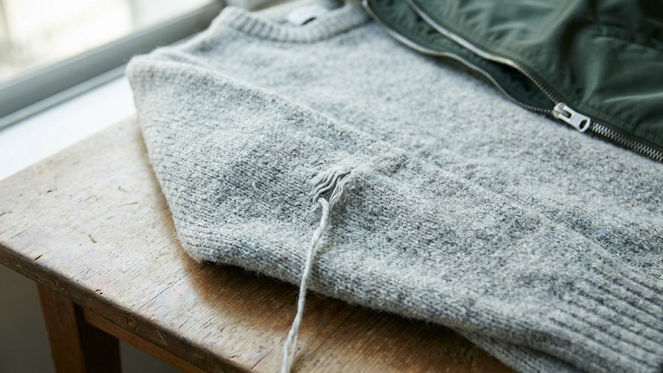 J'ai lavé mes pulls avec un blouson dont j'avais oublié de remonter la fermeture : le jour où j'ai déplié le premier, il é...