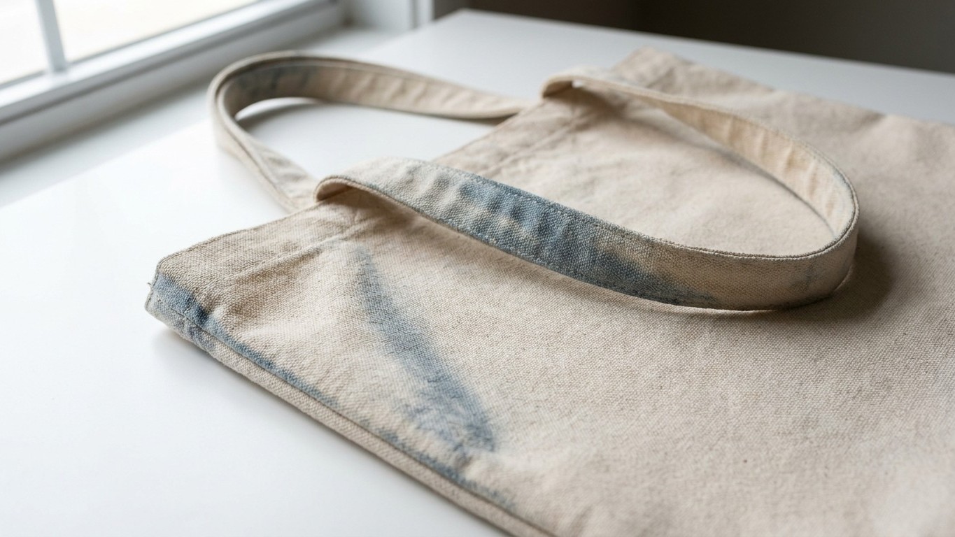 J'ai porté mon jean brut avec mon sac en toile claire tout un été : ce que le frottement a laissé dessus ne part plus au l...