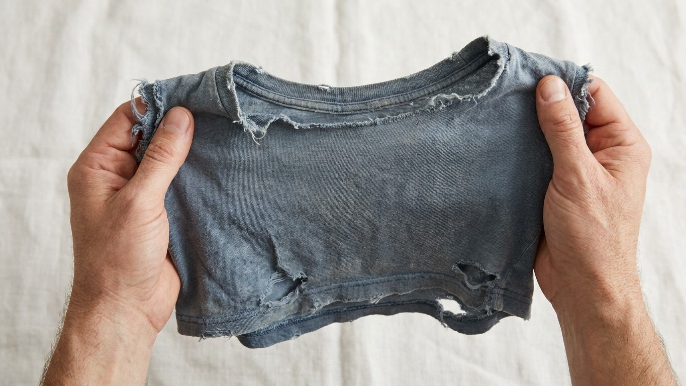Je jetais mes vieux t-shirts troués à la poubelle en triant mon dressing : une employée de déchetterie m'a montré que je r...