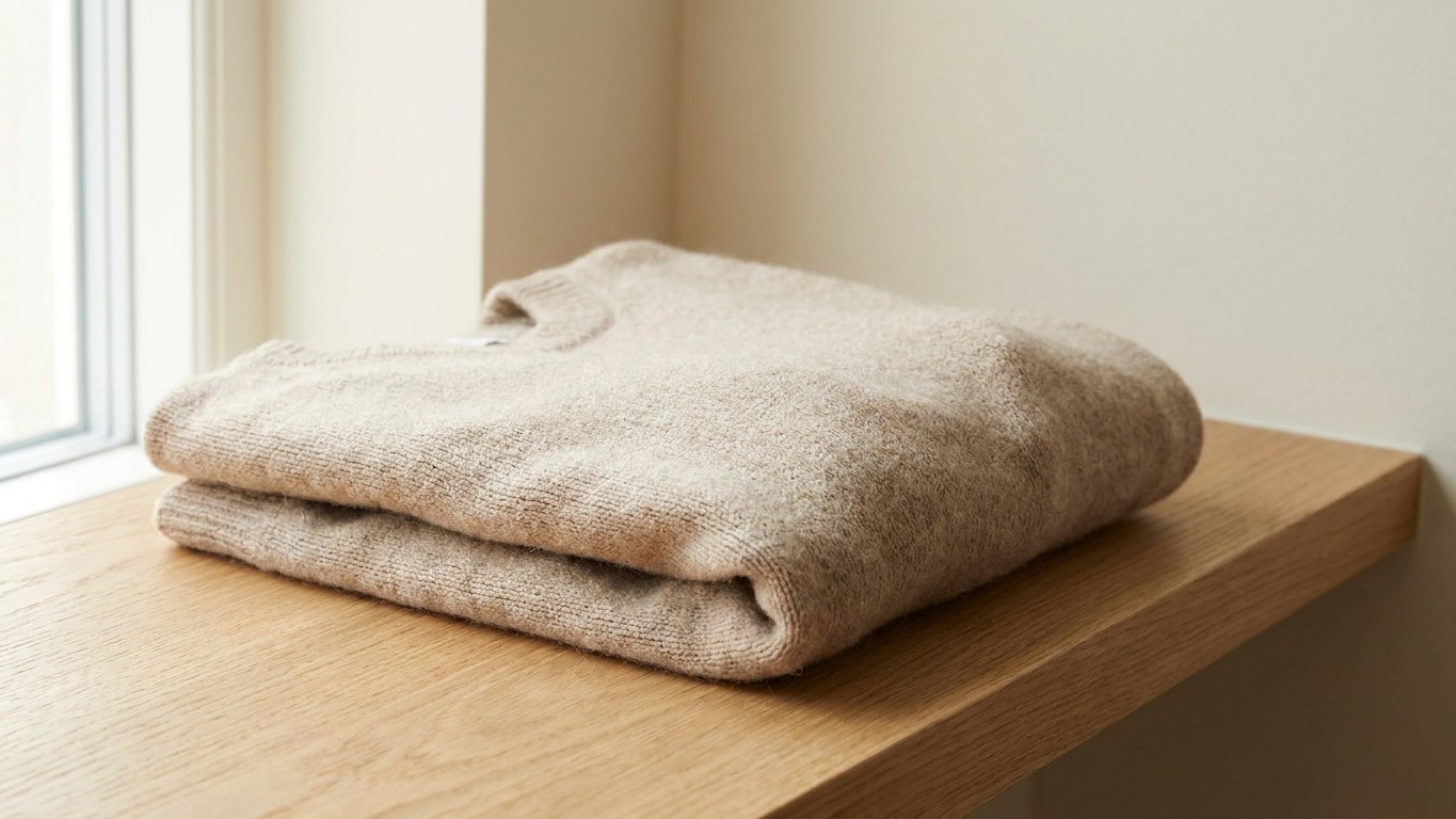 J'ai suspendu mes pulls en maille sur des cintres en fil métallique juste pour gagner de la place : en les ressortant cet ...