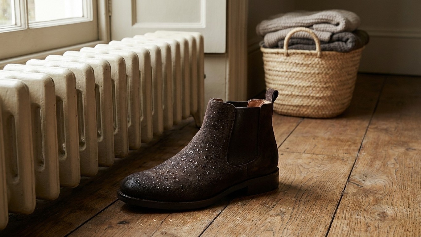 « Je pensais qu'il fallait les faire sécher vite » : pourquoi c'est la distance entre vos bottines en daim et la source de...