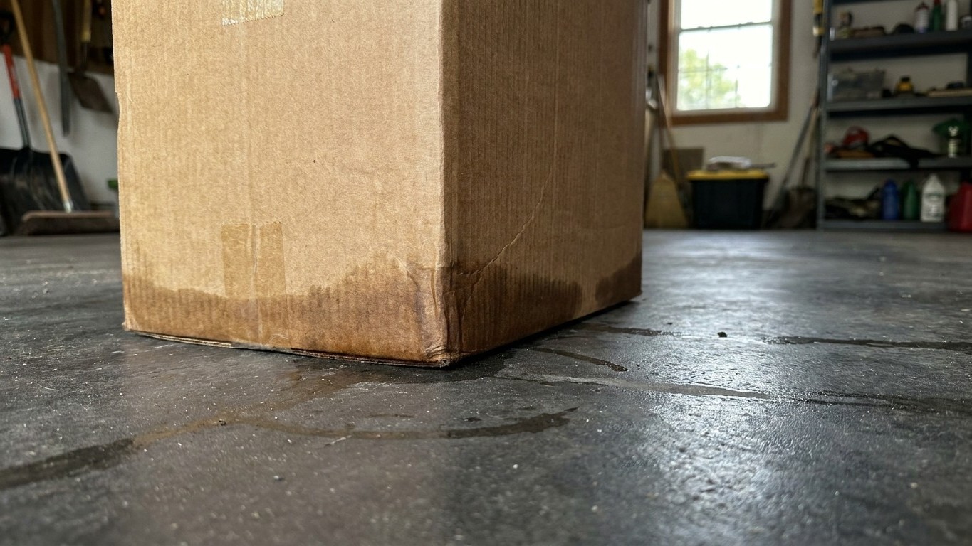 Mon père glisse toujours une palette sous les cartons stockés au garage et ce n'est pas pour gagner de la place