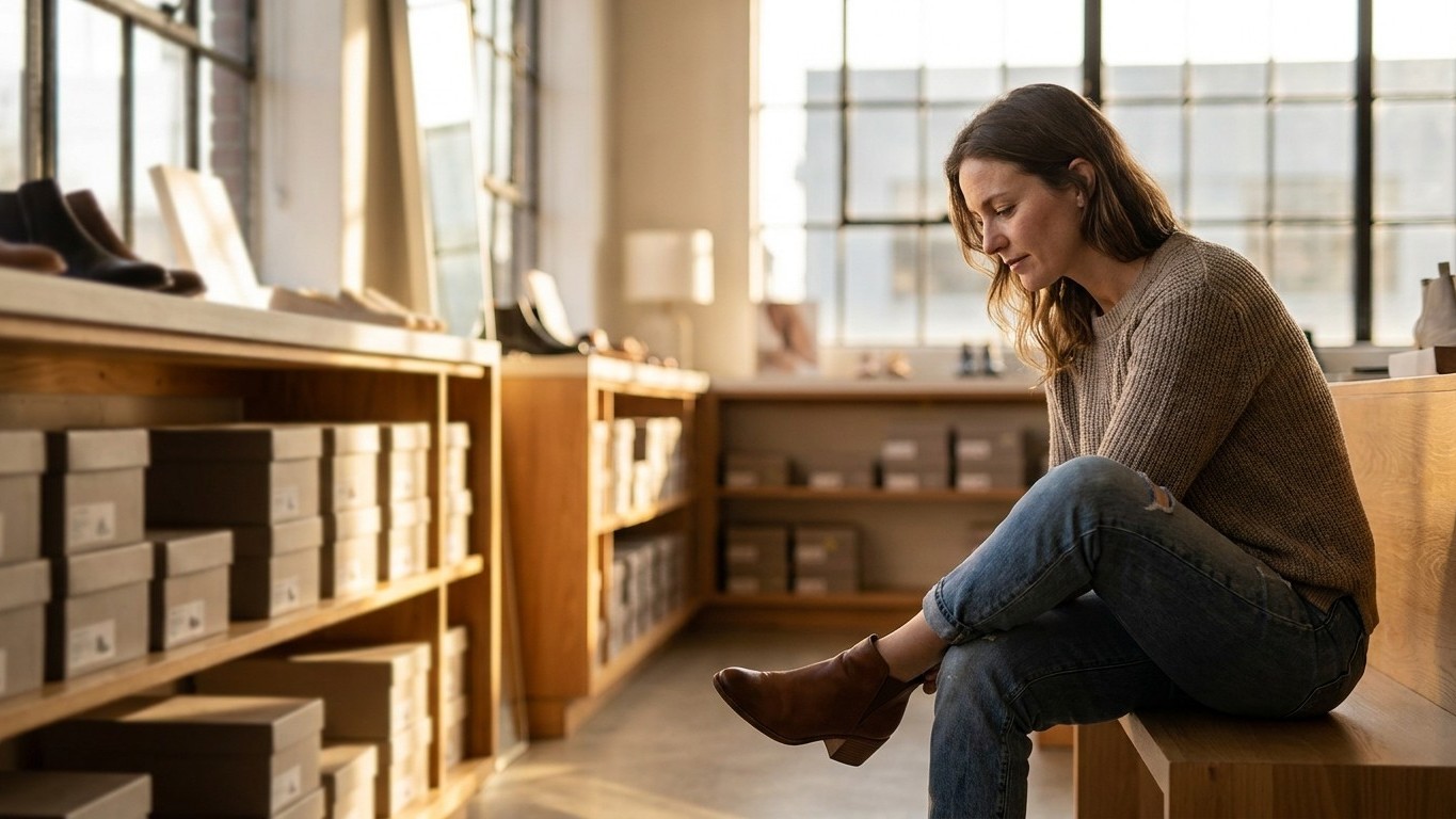 On s'obstine tous à essayer nos chaussures le matin quand le pied est reposé, alors que ce sont ces 8 % gagnés en fin de j...