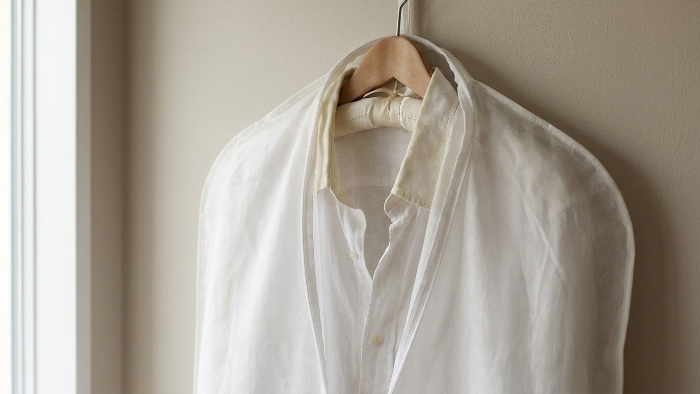 On s'obstine tous à exposer nos vêtements sur un portant ouvert : ce geste d'une seconde dans la chambre sauve pourtant le...