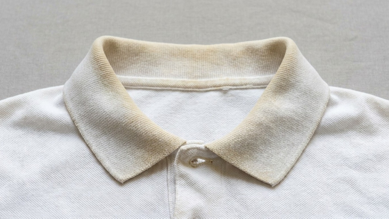 Si le col de vos polos blancs se détend et jaunit malgré la javel, ce n'est pas le coton : c'est l'autre fil tissé avec lui