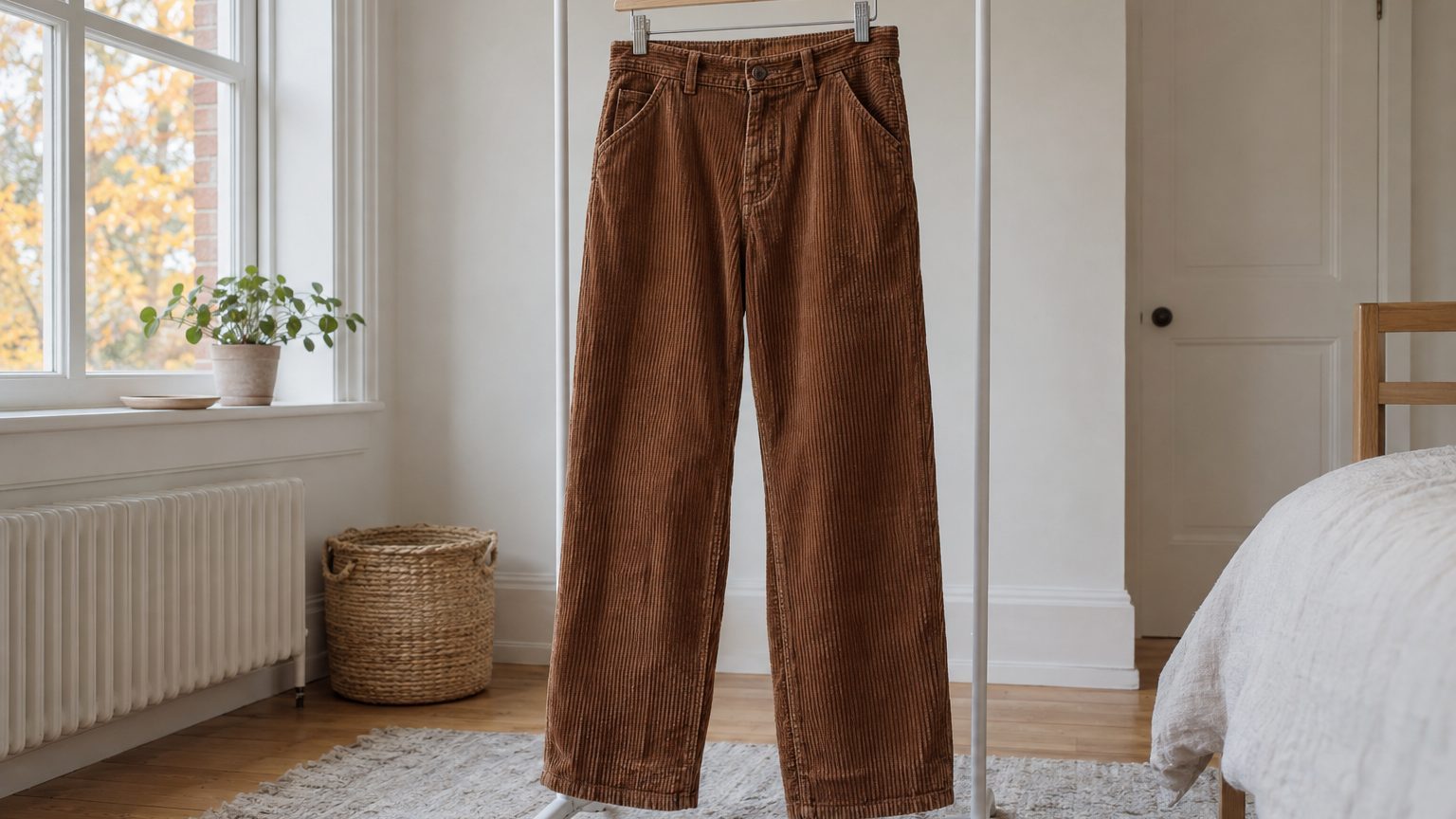 Comment laver un pantalon en velours côtelé sans écraser les côtes : programme, séchage et défroissage